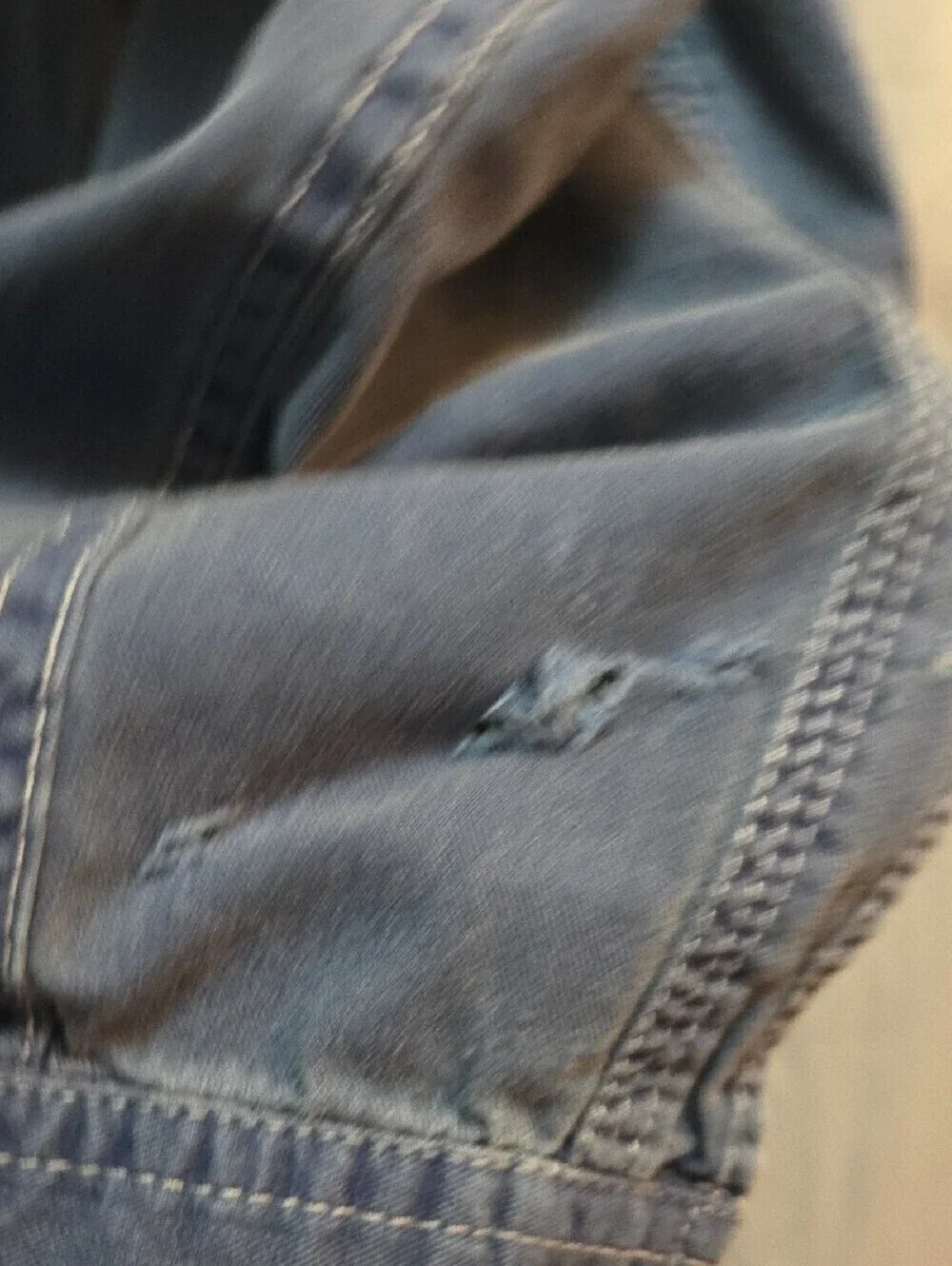 Vintage Levi's Denim Shirt Men's Large Blue 100% Cotton Western Workwear Grunge